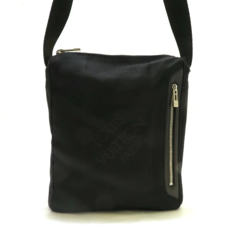 LOUIS VUITTON Shoulder Bag Citadin Damier Geant Noir Black HU